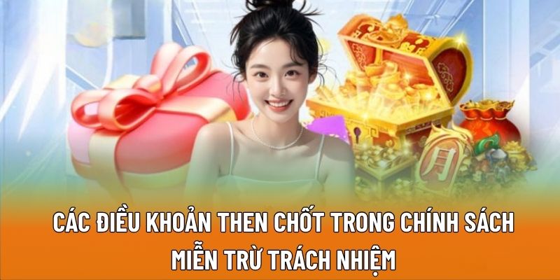 Các điều khoản then chốt trong chính sách miễn trừ trách nhiệm