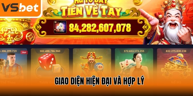 Giao diện tại hệ thống được thiết kế hiện đại và bố cục hợp lý